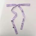 Elegant long lavender purple satin ribbon scarf, 2 meters long, versatile accessory for hair or bag - 160*3cm / Purple