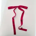 Elegant 2m magenta solid color satin ribbon tie for hair, neck and bag decoration - 160*3cm / Burgundy