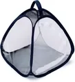 Portable folding insect observation cage with 360-degree transparent viewing window - Black Border Style / 23x25.5x21cm Black / Green