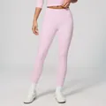 High-waisted butt-lifting brushed pink yoga leggings for women workout fitness - Sakura Pink / S