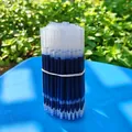 Large bundle of blue gel ink pen refills featuring precision ST needle tips for smooth writing - Refill-Blue Ink Transparent Barrel / Single Piece