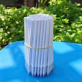 Professional bulk pack of white gel pen refills with ST needle tip for student exams - Refill-Black Ink Pure White Barrel / Single Piece