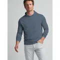 Classic greyish-blue men's casual hoodie with long sleeves for spring and autumn - Grey Blue