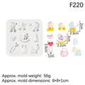 Cute baby shower silicone fondant mold for cake decorating strollers rocking horse - US 5 / Gray