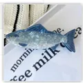 Creative and realistic blue mackerel fish hair claw clip variant for unique hair styling - Shark