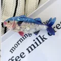 Creative simulation mackerel fish hair claw clip featuring realistic blue and white scales - Spotted Fish
