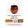 Handcrafted jujube wood belly cup, 60ml capacity, 5cm diameter for tea and whiskey. - 60ml / Small Wine Cup
