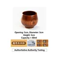 Handcrafted jujube wood belly cup, 60ml capacity, 5cm diameter for tea and whiskey. - 60ml / Small Wine Cup