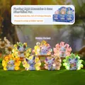 Statuine mistiche di volpe a nove code, set di 6 statue in resina colorate e vivaci - Uno a Caso / A158 Luce Fluttuante Montagne e Mari Volpe a Nove Code 6pz