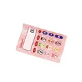Niedliche rosa perlmuttfarbene Haarklammer im Cartoon-Taschenrechner-Design für Damen - Rosa Rechner