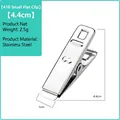 Kleiner 4,4 cm flacher Edelstahl-Clip für Wäschebügel und vielseitiges Wäschetrocknen - 0.9 Kleiner flacher Clip