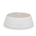 White knitted Christmas tree collar with tree pattern and adjustable design - White Christmas Tree Pattern Knit (ML-Q549)