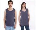 Adaptive unisex purple surgery recovery shirt with side snap openings for post-op care - S / Navy Blue