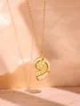 Golden necklace with pink seashell spiral pendant and delicate chain on fabric - Conch Style / White