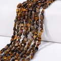 Natural tiger eye stone irregular loose beads for DIY jewelry making and bracelets - Tiger Eye