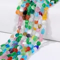 Irregular mixed color cat eye stone beads for DIY jewelry making and bracelets - Colorful Cat's Eye