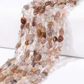 Natural rutilated quartz irregular loose beads for DIY handmade jewelry bracelets - Bronze Rutilated Quartz