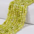 Green natural irregular stone beads for DIY jewelry making with translucent finish - Korean Jade
