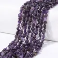 Irregular amethyst purple loose beads for DIY jewelry making necklaces and bracelets - Amethyst