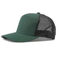 Dunkelgrüne und schwarze Mesh-Trucker-Mütze, schlichte Vorderseite für Sonnenschutz. - Verstellbar / Dunkelgrün