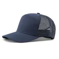 Klassische dunkelblaue Baseballkappe mit atmungsaktivem Mesh und schlichtem Hardtop - Verstellbar / Marineblau