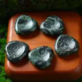 Natural green kambaba jasper heart shaped worry stones for meditation massage 30mm - 30MM / Sparrow Stone