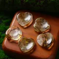 30mm heart-shaped natural crystal agate massage stones featuring unique mineral textures - 30MM / Watermelon Skin (Striped)