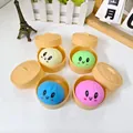 Σετ τεσσάρων χρωματιστών παιχνιδιών squishy σε σχήμα ψωμιού ατμού για την ανακούφιση - Μικρό Μέγεθος / Πράσινο
