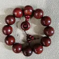 Handcrafted natural red sandalwood Buddhist prayer bracelet with 20mm high-density beads - 20mm*12 Beads [Fortune Style] 3000 Grit Polished