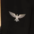 Elegante broche de pájaro de acero inoxidable plateado en forma de águila en traje - Estilo Águila (10012) / Plateado