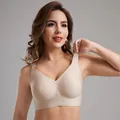 Reggiseno senza cuciture beige con tecnologia di supporto in colla gelatinosa morbida - Nudo / S