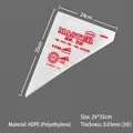 Large red disposable piping bag for cake decorating 24x35cm - Bag / L / Red