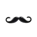Spilla classica a baffi neri in smalto per decorazione creativa di abiti fai-da-te - Barba lunga