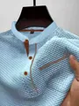 Close-up of light blue ice silk t-shirt showing breathable mesh texture - S / Light Blue