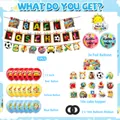 Complete back to school party decoration kit including banner, balloons and cake toppers - A (3 Foil Balloons Banner Accessories 18 Balloons 16 Toppers Ribbons)