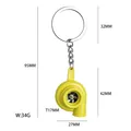 Yellow turbocharger engine model keychain car accessory for automotive enthusiasts - Small Turbo Keychain Yellow