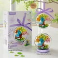 Colorful treehouse building block in crystal ball for Valentine's Day gift - K547 Rainbow Treehouse Ball / 160pcs/Hangable Or Standing