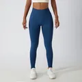 Legging de yoga bleu taille haute sans couture pour le fitness et l'entraînement femme - S / Bas (BCK6415) / Bleu foncé
