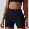 Short de yoga noir taille haute à séchage rapide pour le fitness et tout entraînement - L / Bas / Noir Premium (BDK8013)