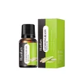 10ml natural lemongrass essential oil in a brown glass bottle with green branded box - Lemongrass / 10ml