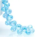 Sky blue faceted K9 glass beads for DIY jewelry making accessories - Water Ice Blue Ab / 8mm (Approx 87 beads/strand)