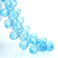 4/6/8mm blue faceted K9 crystal glass beads for jewelry making accessories - Water Ice Blue / 6mm (approximately 87 Beads Per Strip)