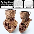 Breathable Lycra ice silk cycling neck gaiter with desert python camouflage pattern - One Size / Desert Python Mask
