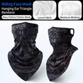 Breathable navy blue python pattern cycling face mask made of stretchy Lycra fabric - One Size / Navy Python Mask