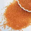 Premium vibrant orange glass seed beads for DIY bracelet jewelry making accessories - Orange Yellow 109