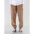 Pantaloni jogger da uomo in velluto a coste marrone con coulisse regolabile - S / Cachi Scuro