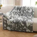 Manta acogedora de franela de felpa con estampado de vaca en gris y blanco - Estampado de Vaca (Gris) / 130x160cm (900g) / Gris