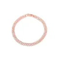 Elegant double-row zircon tennis bracelet in rose gold finish for women's fashion - Double Row / Rose Gold