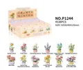 12-teiliges Blumen-Bausteine-Set Sukkulenten in Display-Box - P1244 Topfpflanzen-Kollektion