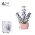 Purple lavender building block succulent set with packaging box and 349 pieces count - P1266 Potted Plant: Floating Life Fallen Dreams